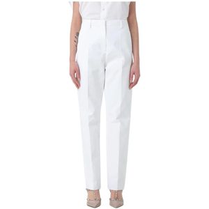 Valentino, Dames, Broeken, Wit, Maat: S Katoen,