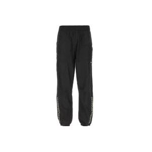 Versace Zwarte polyester joggers , Black , Heren , Maat: XL