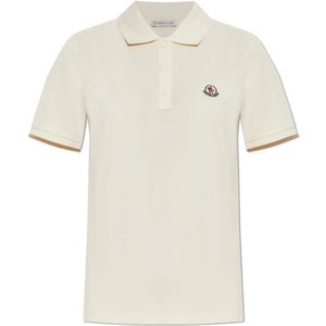 Moncler, Dames, Tops, Beige, Maat: S Katoen,