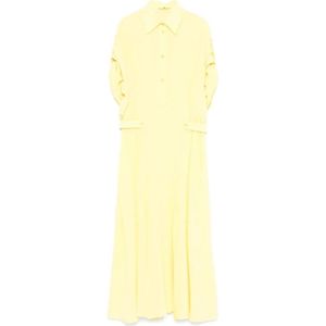 Ermanno Scervino, Dames, Jurken, Geel, Maat: M Zijde,