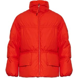 Moncler, unisex, Jassen, Rood, Maat: 2XS Katoen,