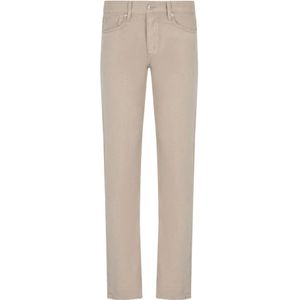Emporio Armani, Heren, Jeans, Beige, Maat: W36 Katoen,