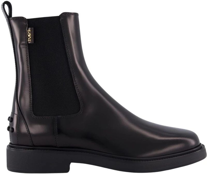 Tod's - Chelsea Boots - Zwart - Dames Rubber Tronch Elastische Schoenen