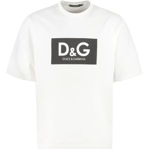 Dolce & Gabbana, Heren, Tops, Beige, Maat: XL Katoen,