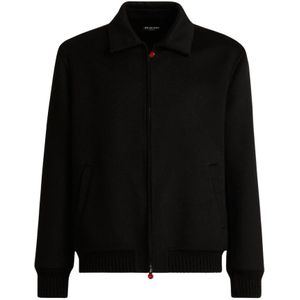 Kiton, Heren, Truien, Zwart, Maat: M Kasjmier,