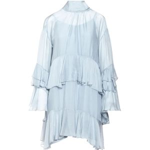 H2O, Dames, Jurken, Blauw, Maat: XS Zijde,