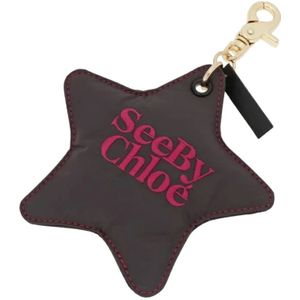 See by Chloé, Dames, Accessoires, Grijs, Maat: ONE Size Poliester,