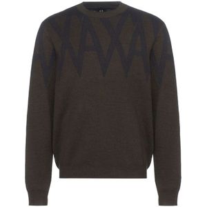 Armani Exchange, Heren, Truien, Bruin, Maat: XL Katoen,