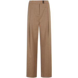 Eleventy, Dames, Broeken, Beige, Maat: XS