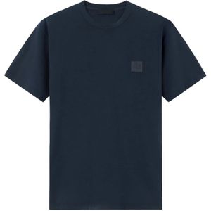 Stone Island, Heren, Tops, Blauw, Maat: M Katoen,