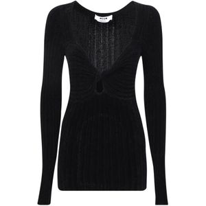 Msgm, Dames, Truien, Zwart, Maat: S Viscose,