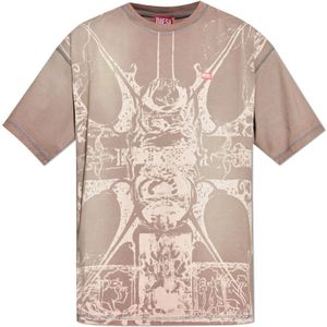 Diesel, Heren, Tops, Beige, Maat: L Katoen,