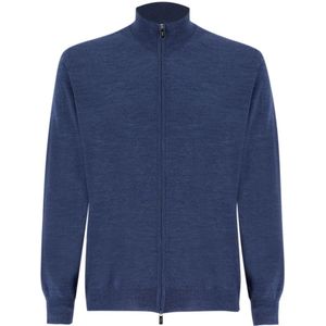 Fedeli, Heren, Truien, Blauw, Maat: XL Wol,