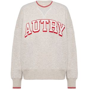 Autry, Dames, Sweatshirts & Hoodies, Grijs, Maat: S Katoen,