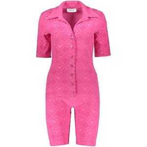 Marine Serre, Dames, Jumpsuits & Playsuits, Roze, Maat: S Katoen,