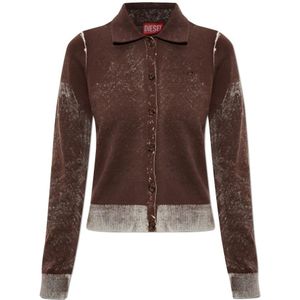 Diesel, Dames, Truien, Bruin, Maat: L Katoen,