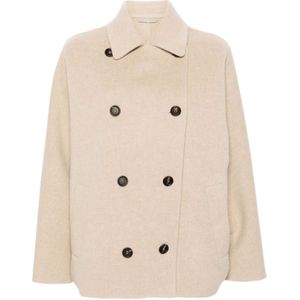 Brunello Cucinelli, Dames, Jassen, Beige, Maat: XS Wol,
