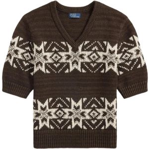 Ralph Lauren, Dames, Truien, Bruin, Maat: L Katoen,