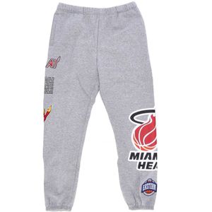 Mitchell & Ness, Heren, Broeken, Grijs, Maat: L Fleece,