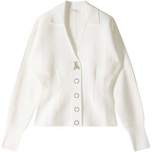 Patrizia Pepe, Dames, Truien, Wit, Maat: XS Viscose,