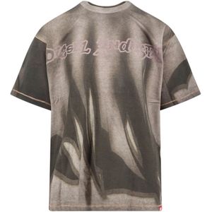 Diesel, Heren, Tops, Grijs, Maat: L Katoen,