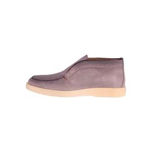 Santoni Stijlvolle Loafer Open Walk Schoen - Lichtblauw , Pink , Heren , Maat: 41 EU