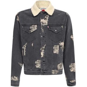 Icecream, Heren, Jassen, Grijs, Maat: S Denim,