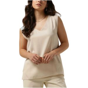 Knit-ted, Dames, Tops, Beige, Maat: S