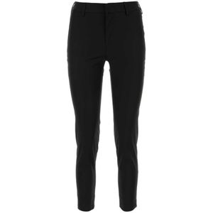 PT Torino, Dames, Broeken, Zwart, Maat: L Leer,