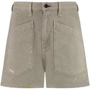 Askk NY, Dames, Korte broeken, Groen, Maat: W27 Katoen,