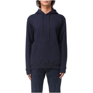 Dondup, Heren, Sweatshirts & Hoodies, Blauw, Maat: L Katoen,