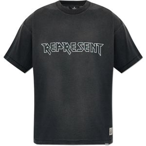 Represent, Heren, Tops, Grijs, Maat: XS Katoen,