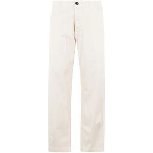 Fortela, Heren, Broeken, Wit, Maat: W36 Katoen,