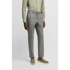 Boss, Heren, Broeken, Groen, Maat: M Linnen,