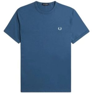 Fred Perry, Heren, Tops, Blauw, Maat: XL Katoen,