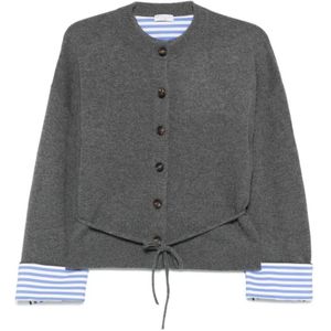 Brunello Cucinelli, Dames, Truien, Grijs, Maat: S