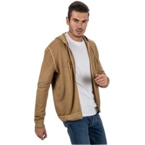 Gran Sasso, Heren, Sweatshirts & Hoodies, Bruin, Maat: XL Wol,