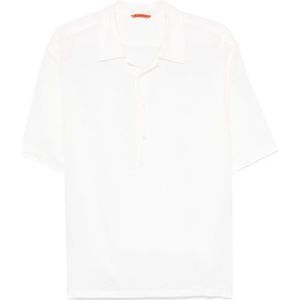 Barena Venezia, Heren, Tops, Wit, Maat: S Linnen,