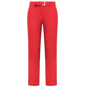 Versace Jeans Couture, Dames, Broeken, Rood, Maat: S Poliester,