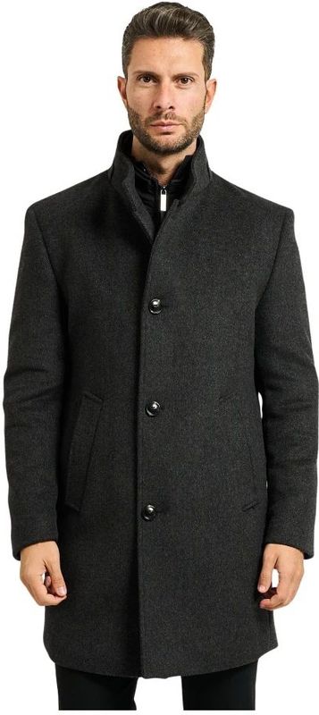 Jas met opstaande kraag