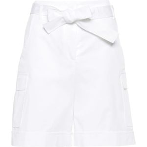 Eleventy, Dames, Korte broeken, Wit, Maat: XS Katoen,