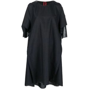 Maison Margiela, Dames, Jurken, Zwart, Maat: XS Wol,