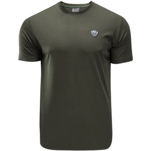 Emporio Armani Ea7, Heren, Tops, Groen, Maat: XL Viscose,