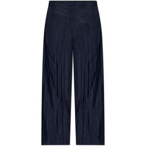 Giorgio Armani, Heren, Broeken, Blauw, Maat: M Viscose,