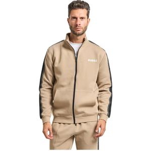 Guess, Heren, Sweatshirts & Hoodies, Beige, Maat: M Katoen,