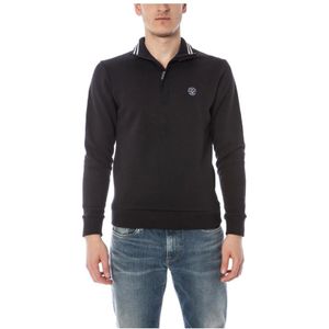 Armani Jeans, Heren, Tops, Blauw, Maat: M Katoen,