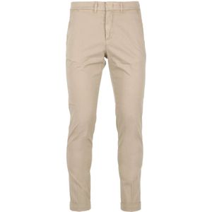 Fay, Heren, Broeken, Beige, Maat: W34 Katoen,
