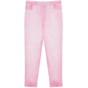 Marina Rinaldi, Dames, Broeken, Roze, Maat: 3XL Satijn,