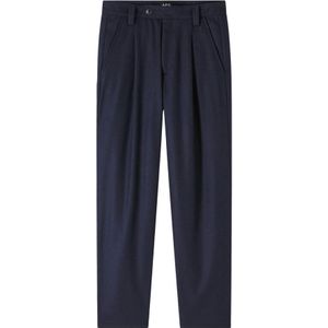 A.p.c., Heren, Broeken, Blauw, Maat: 2XL Wol,