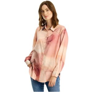 IN Front, Dames, Blouses & Shirts, Veelkleurig, Maat: S Nylon,